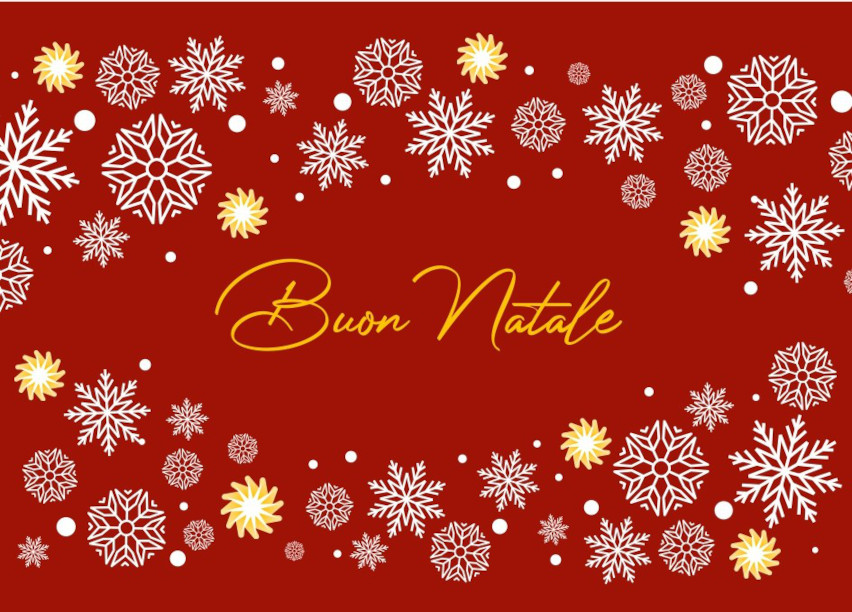 biglietto di auguri per il Natale Fiocco di neve